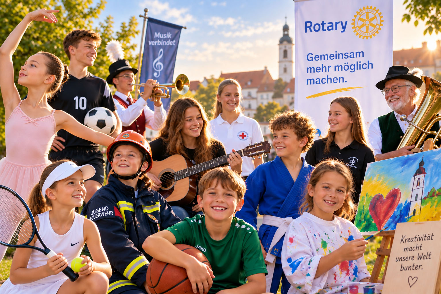 Rotary Tombola Keyvisual Jugendförderung