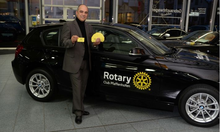Rotary Pfaffenhofen Tombola Weihnachten 1. Preis Auto